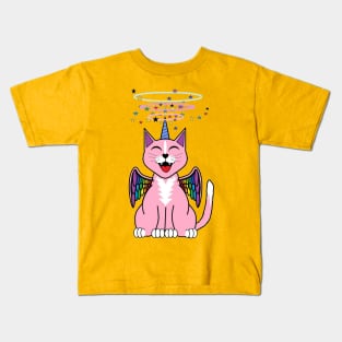 Pink kittycorn Kids T-Shirt